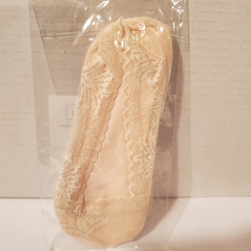 Lace No Show Foot Cover 'Blush'